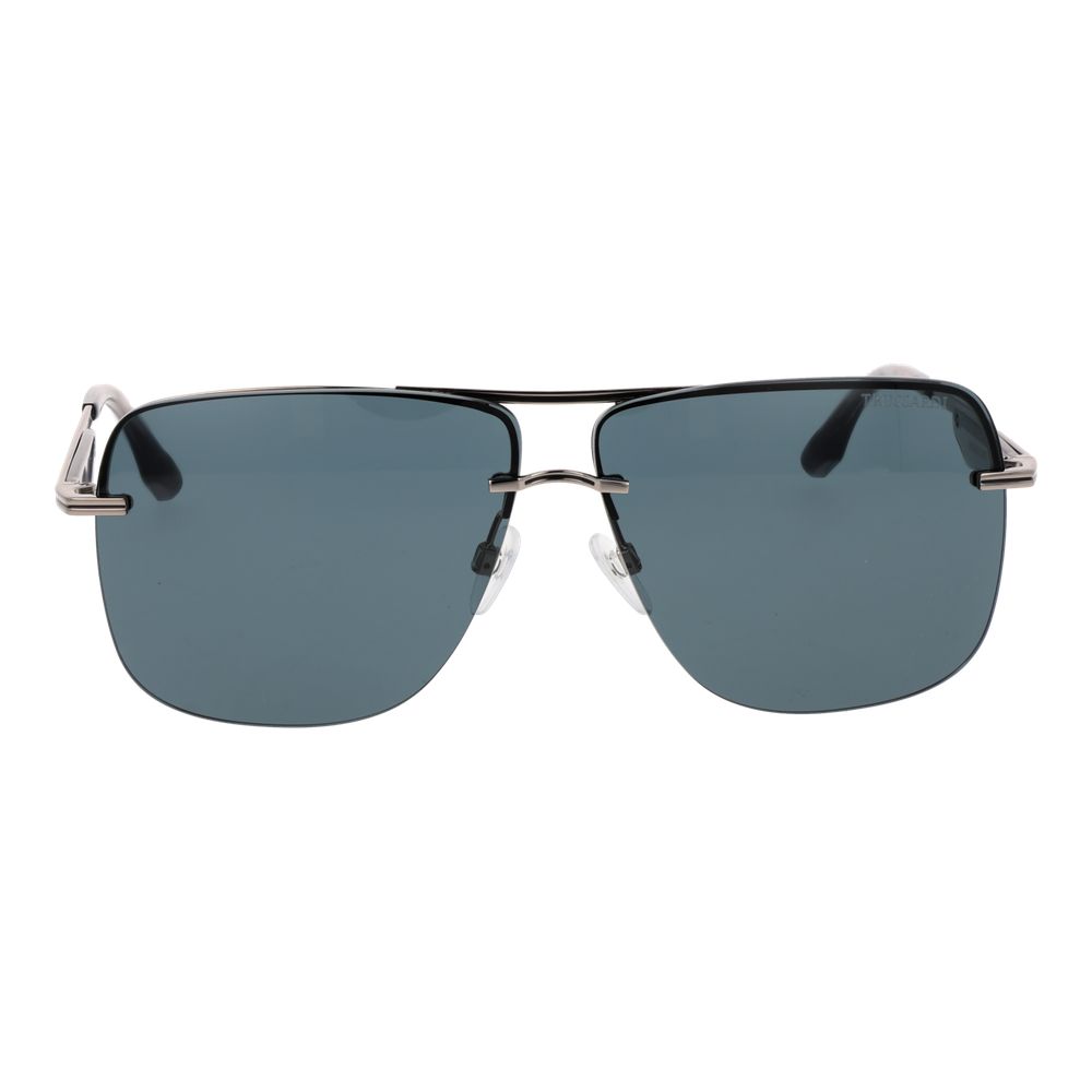 Trussardi Silver Metal Sunglasses Trussardi
