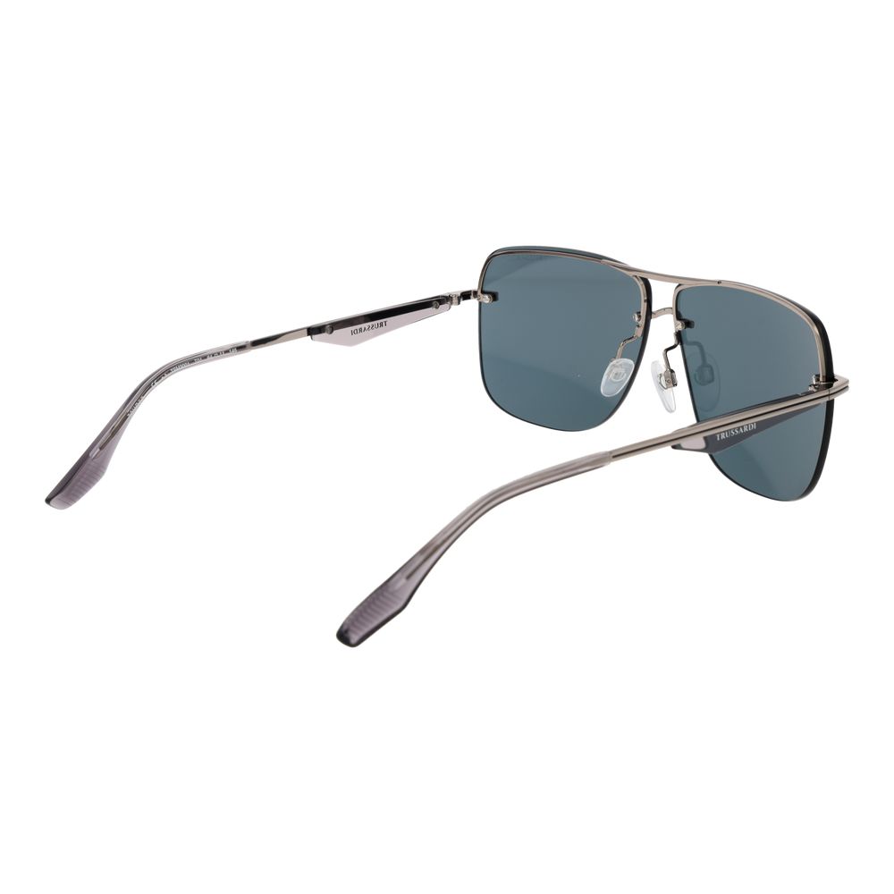 Trussardi Silver Metal Sunglasses Trussardi