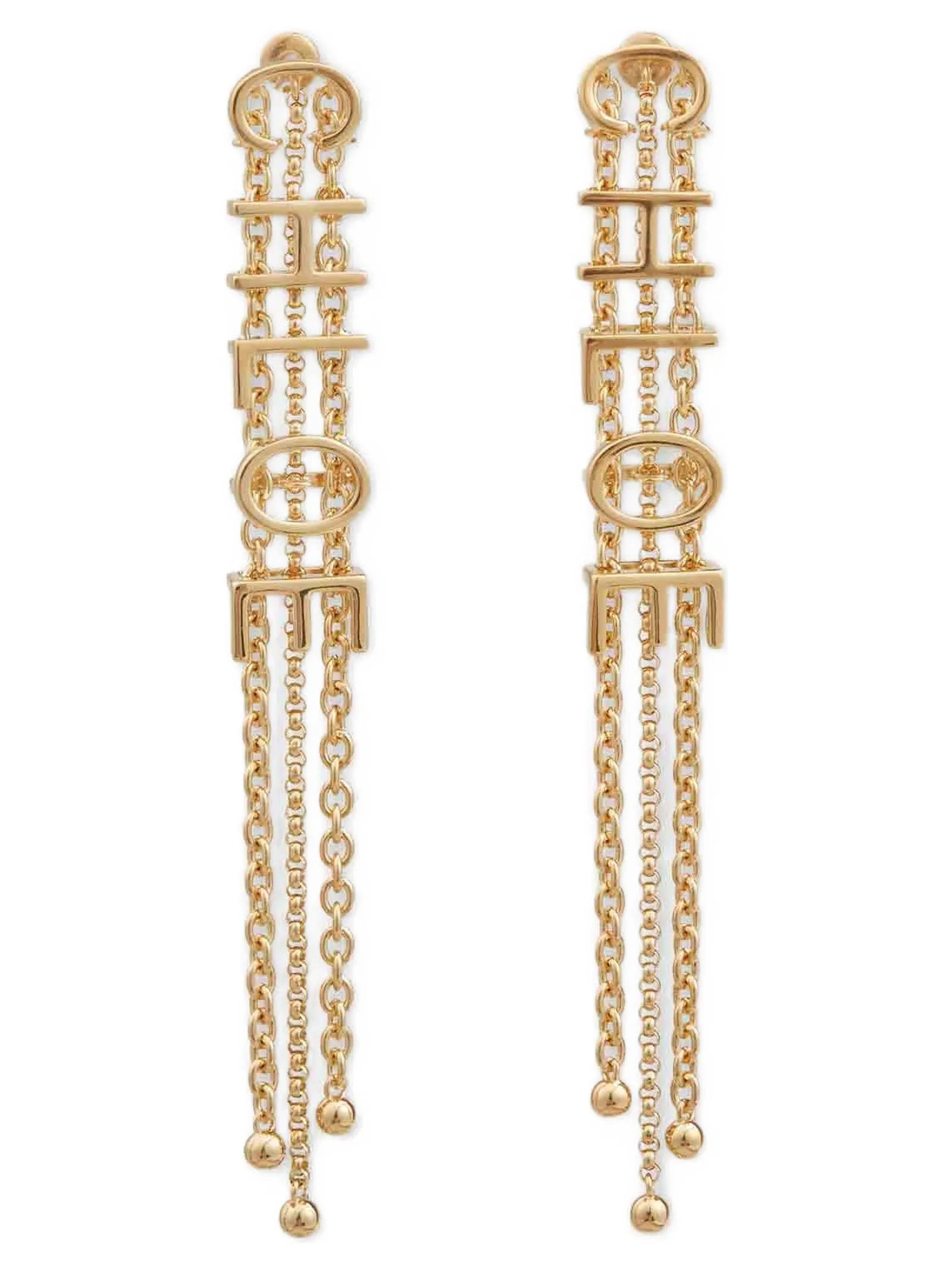 Chloé Gold Brass Earrings Chloé