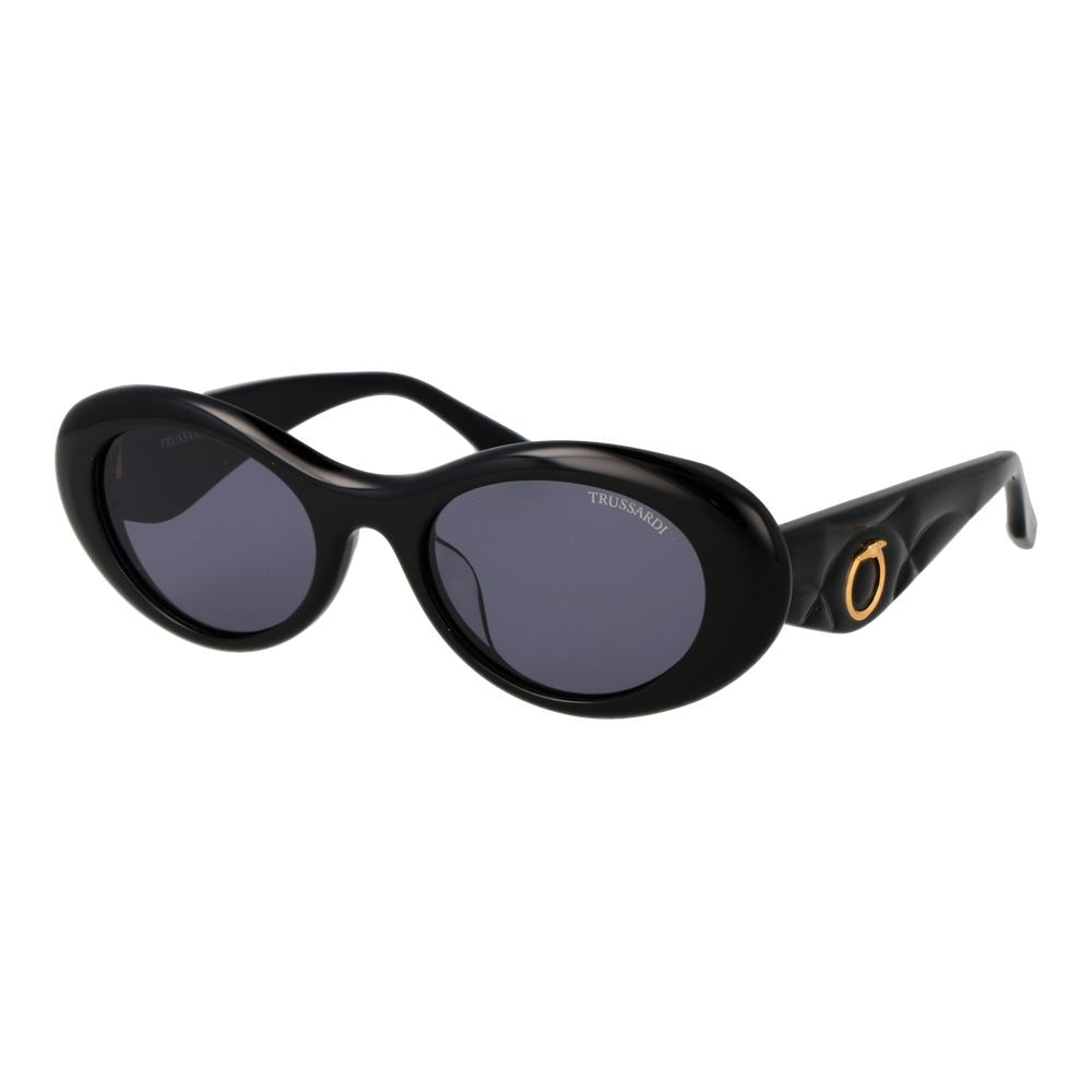 Trussardi Black Acetate Sunglasses Trussardi