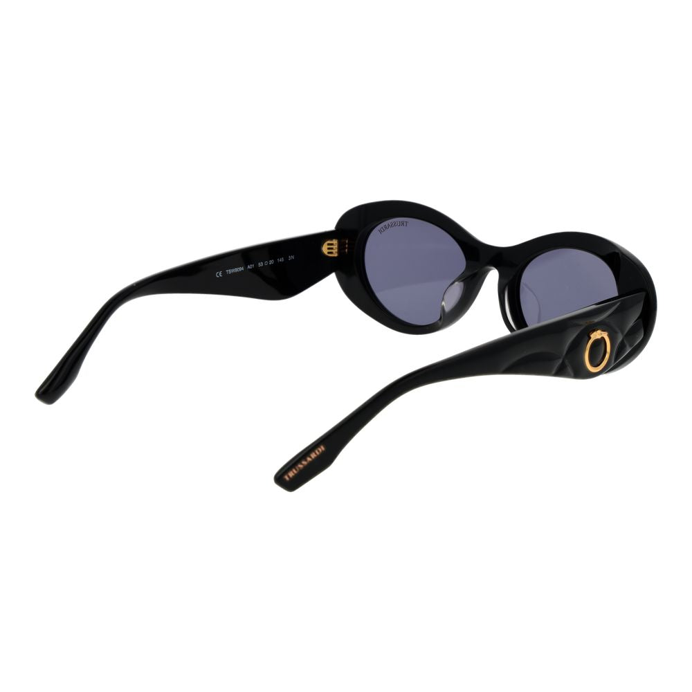 Trussardi Black Acetate Sunglasses Trussardi