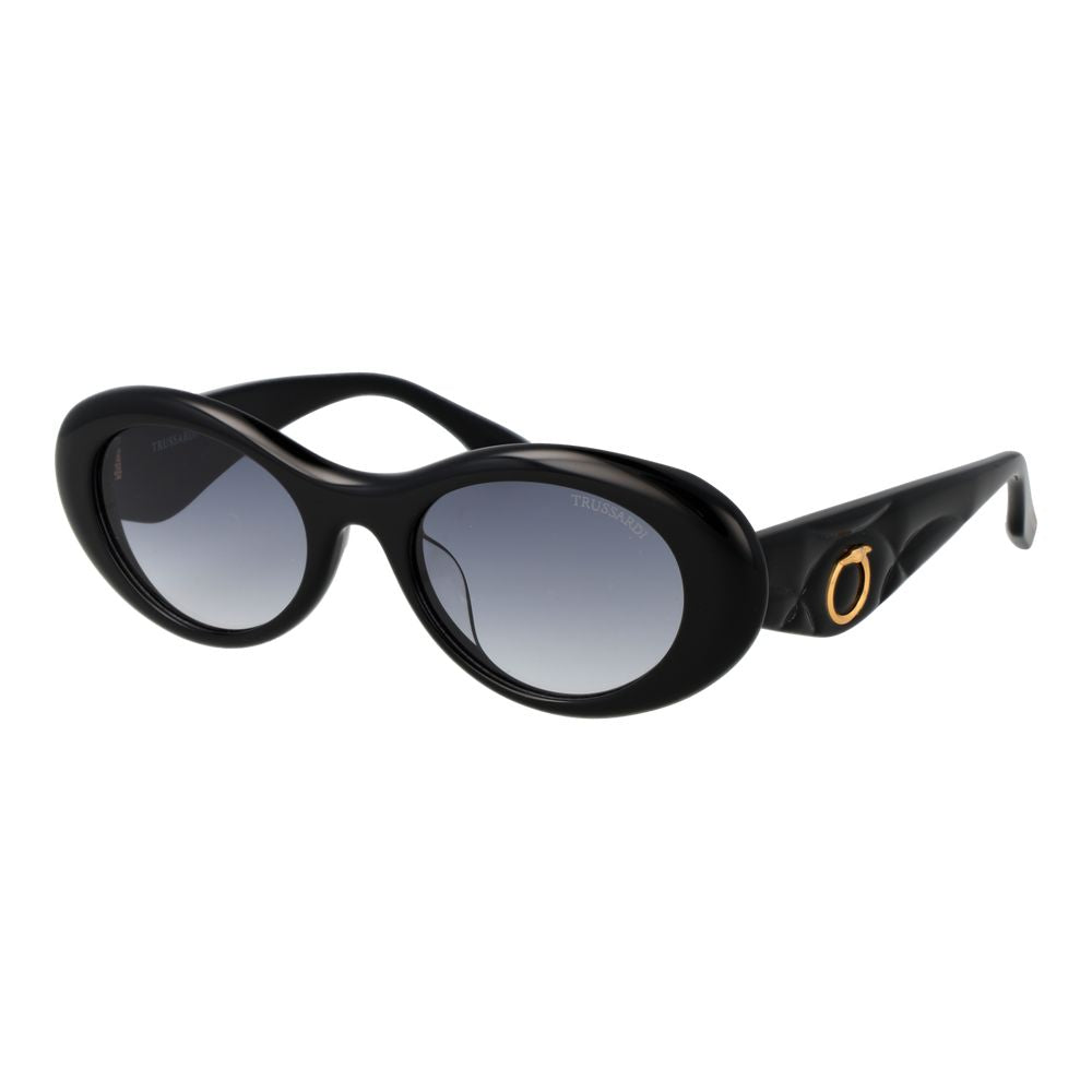 Trussardi Black Acetate Sunglasses Trussardi