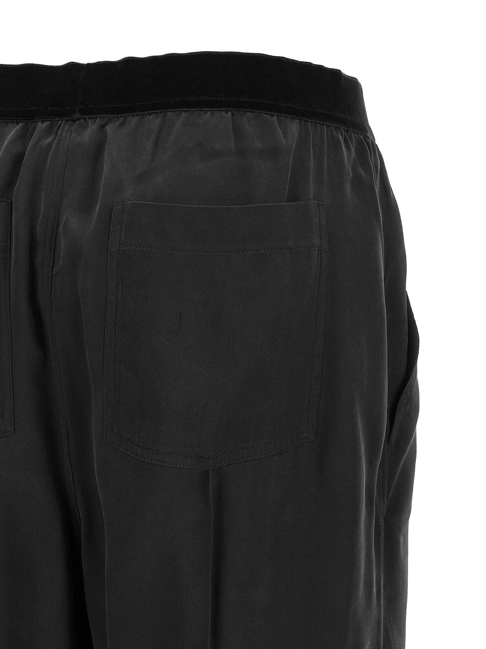 Tom Ford Black Silk Bottoms Sleepwear Tom Ford