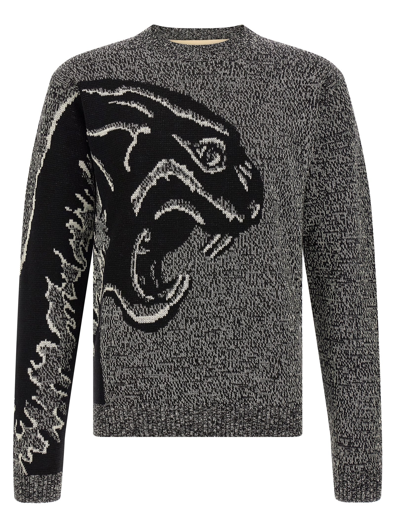 Valentino Garavani Bicolor Virgin Wool Cardigan Valentino Garavani