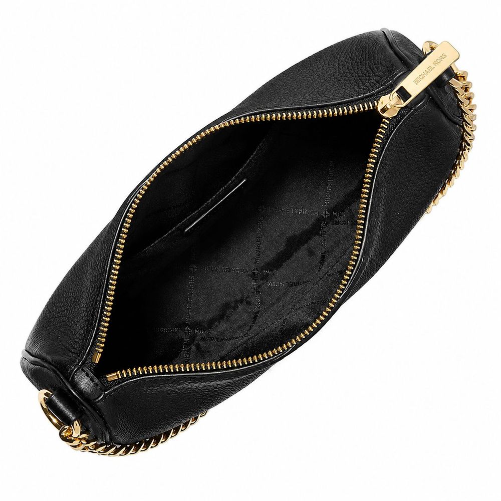 Michael Kors Black Leather Shoulder Bag Michael Kors