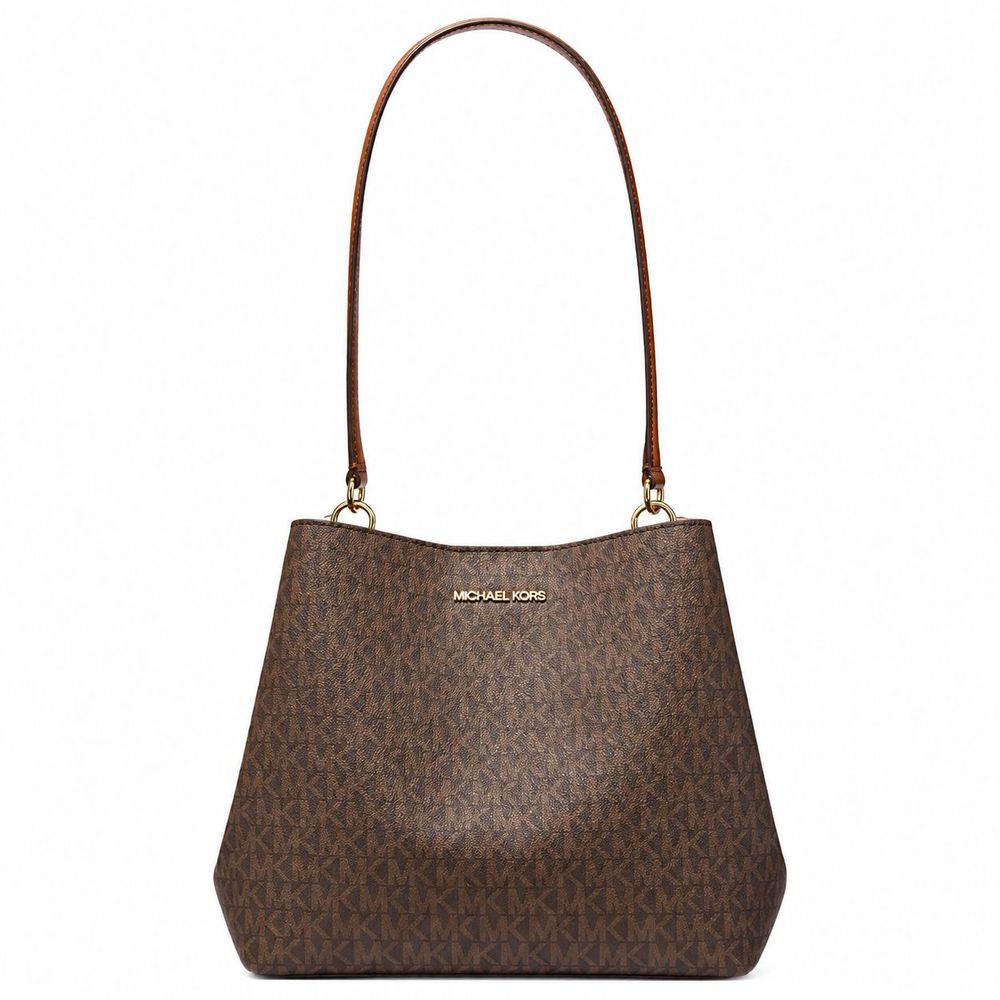 Michael Kors Brown Canvas Shoulder Bag Michael Kors
