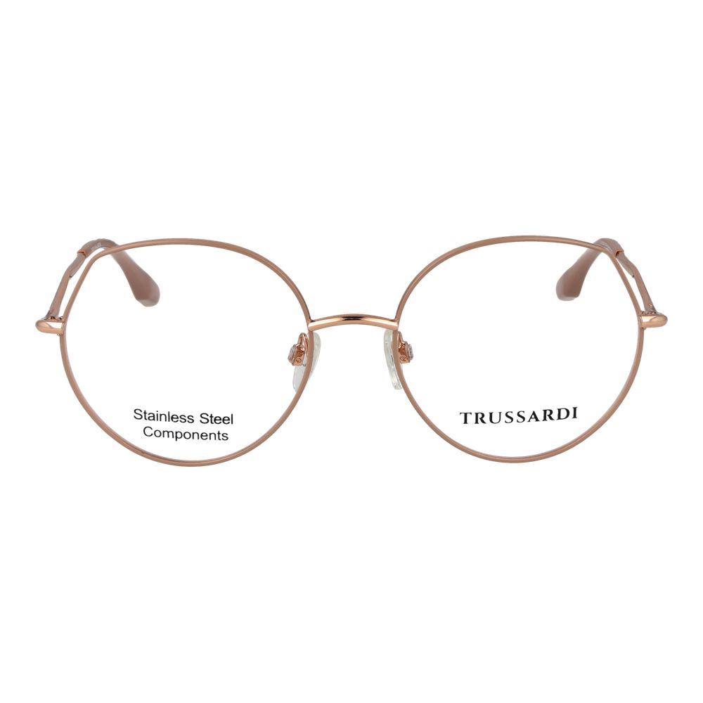 Trussardi Pink Stainless Steel Glasses (Frames) Trussardi