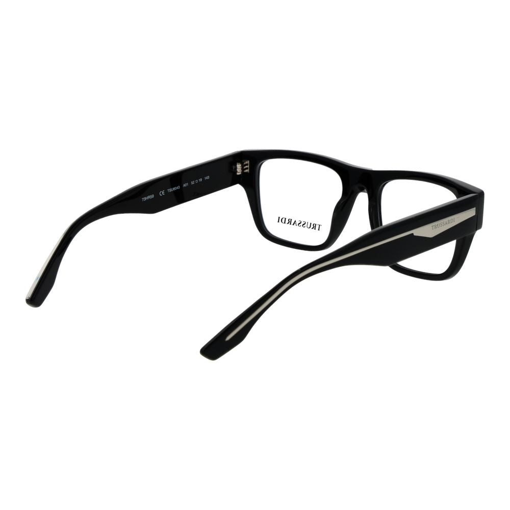 Trussardi Black Acetate Glasses (Frames) Trussardi