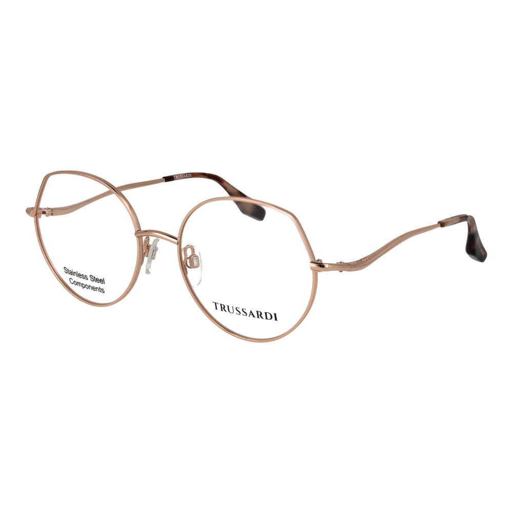 Trussardi Rose Gold Stainless Steel Glasses (Frames) Trussardi