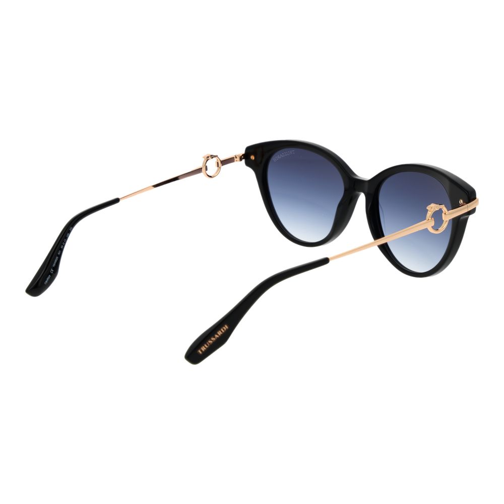 Trussardi Black Acetate Sunglasses Trussardi