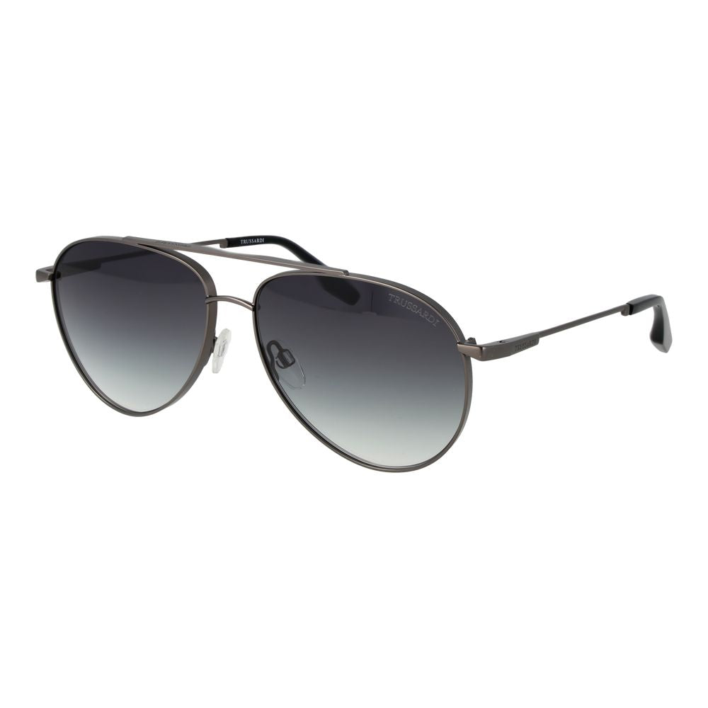 Trussardi Gray Stainless Steel Sunglasses Trussardi
