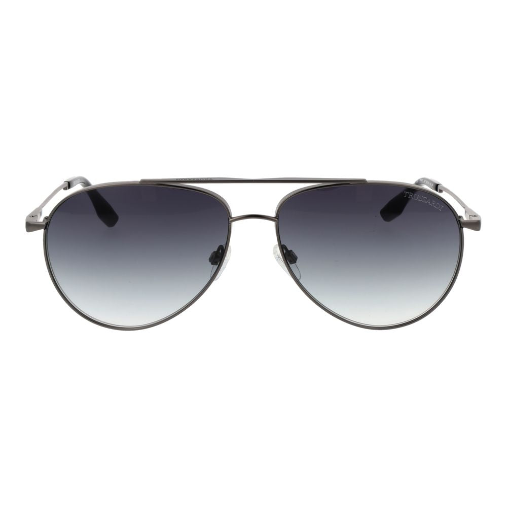 Trussardi Gray Stainless Steel Sunglasses Trussardi