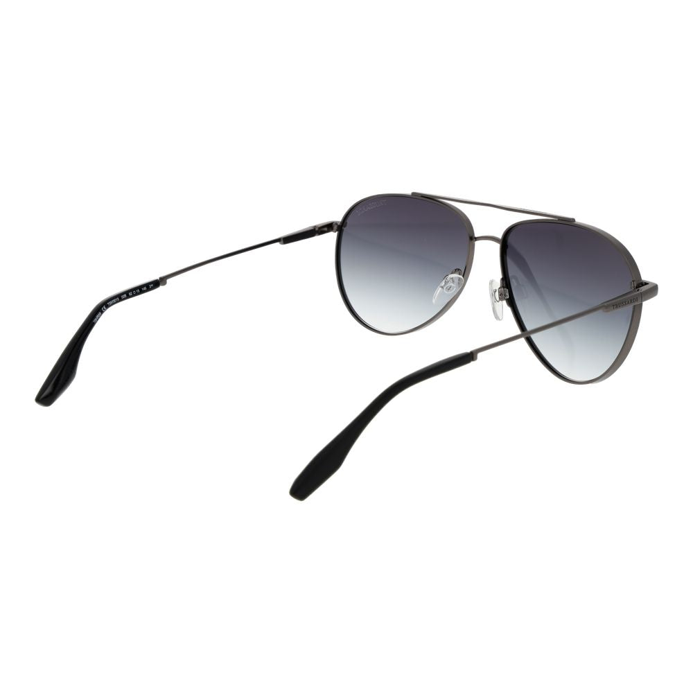 Trussardi Gray Stainless Steel Sunglasses Trussardi