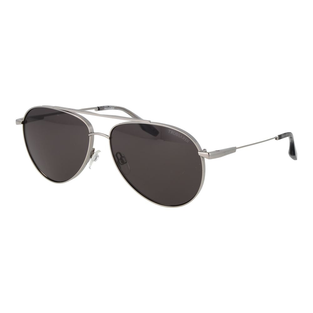 Trussardi Silver Stainless Steel Sunglasses Trussardi