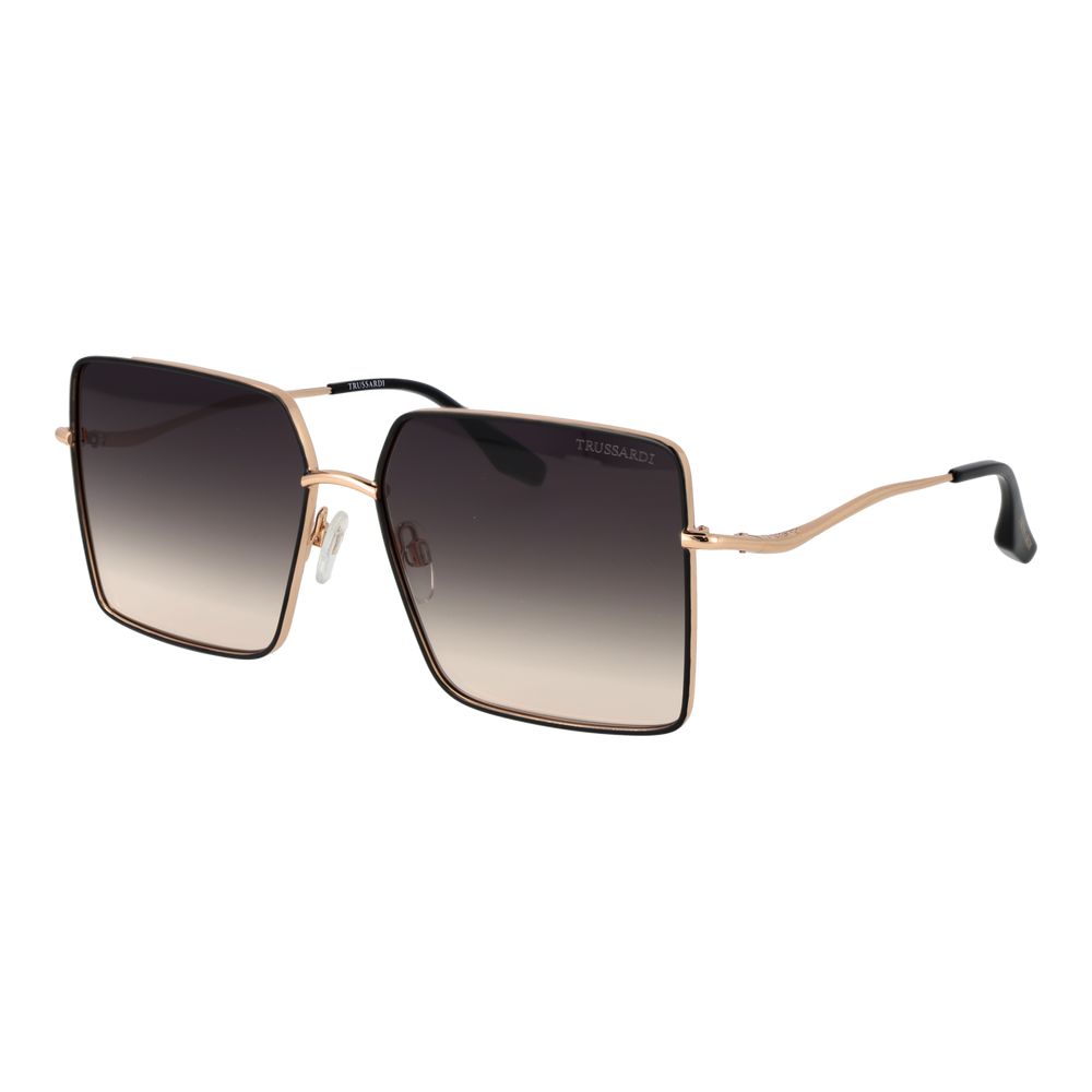 Trussardi Black Stainless Steel Sunglasses Trussardi