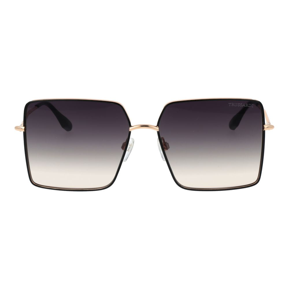 Trussardi Black Stainless Steel Sunglasses Trussardi
