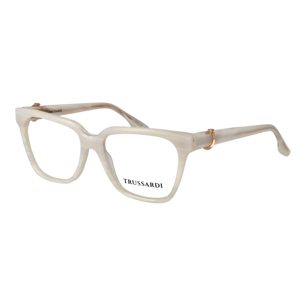 Trussardi White Acetate Glasses (Frames) Trussardi