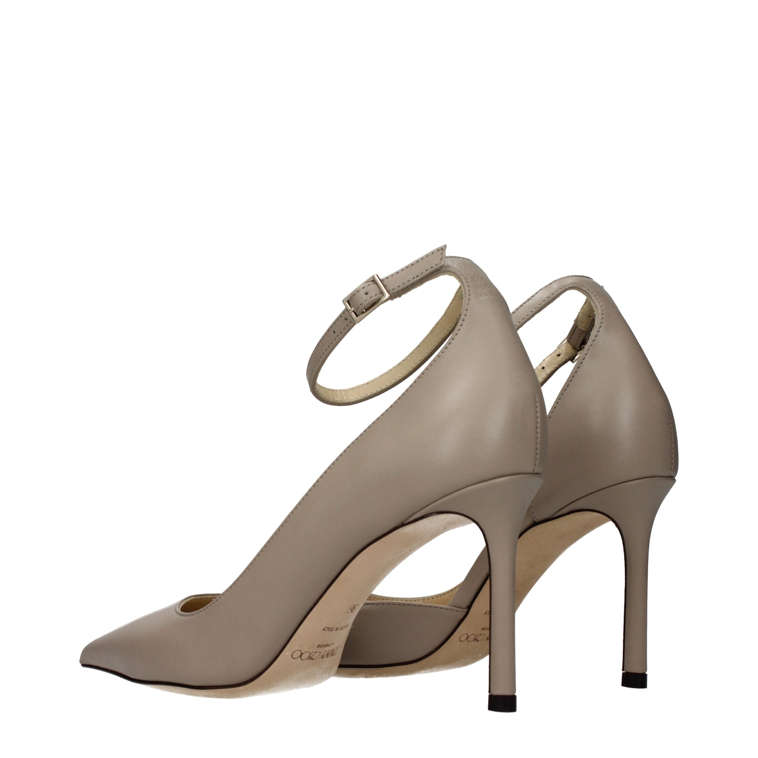Jimmy Choo Gray Leather High Heel Pumps Jimmy Choo