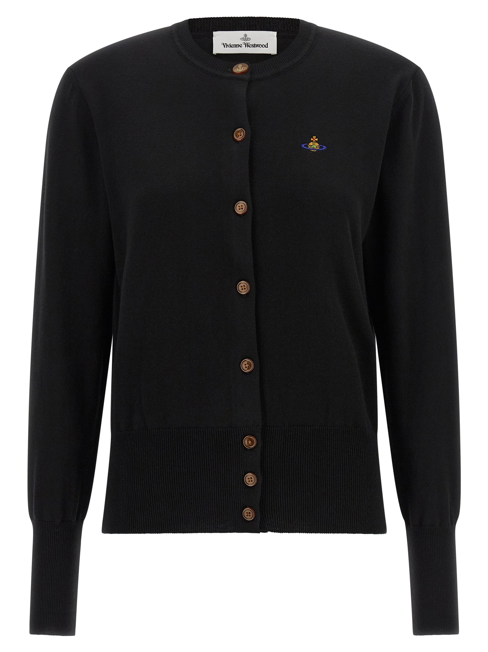 Vivienne Westwood Black Cotton Cardigan Vivienne Westwood