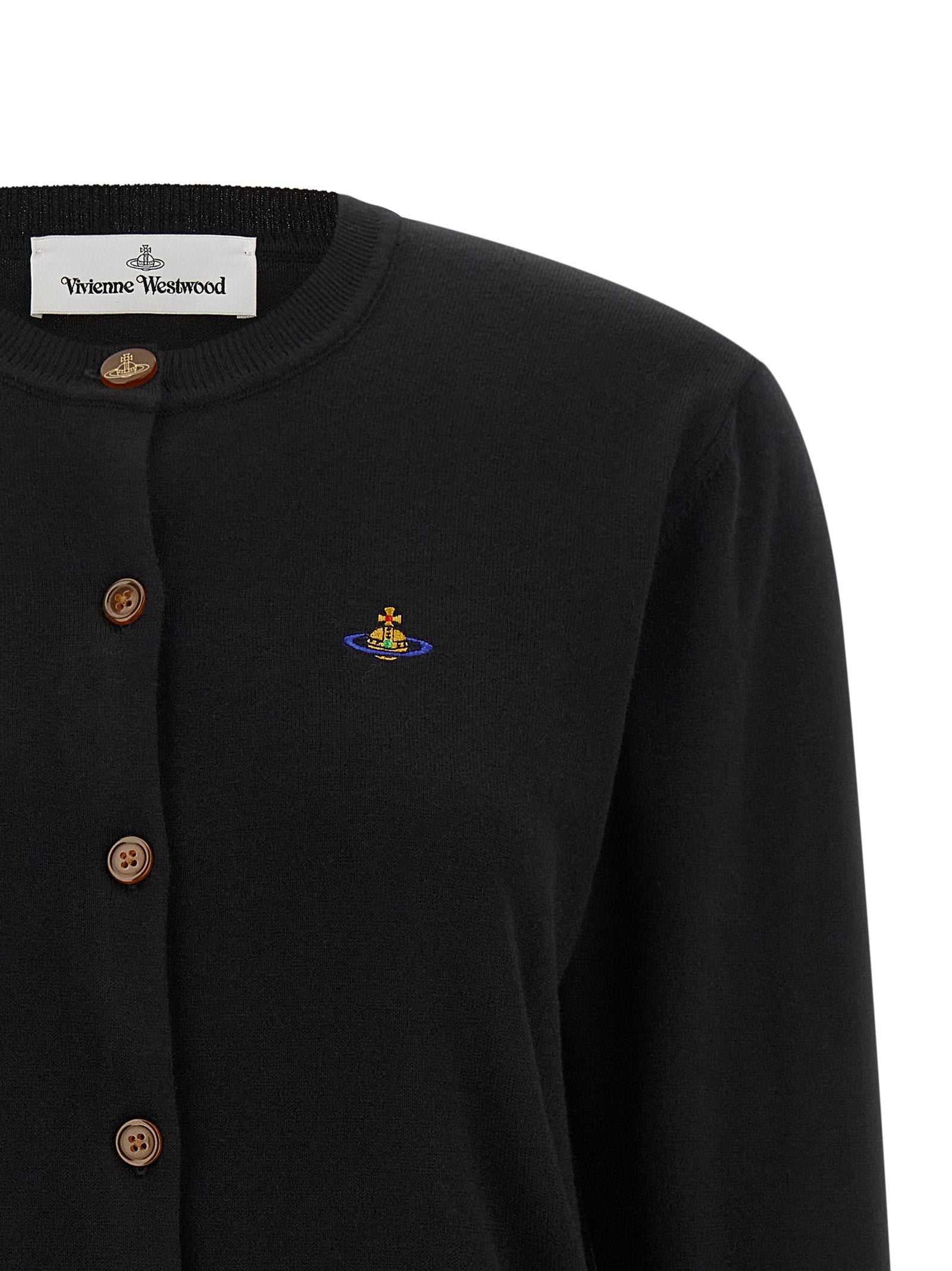 Vivienne Westwood Black Cotton Cardigan Vivienne Westwood