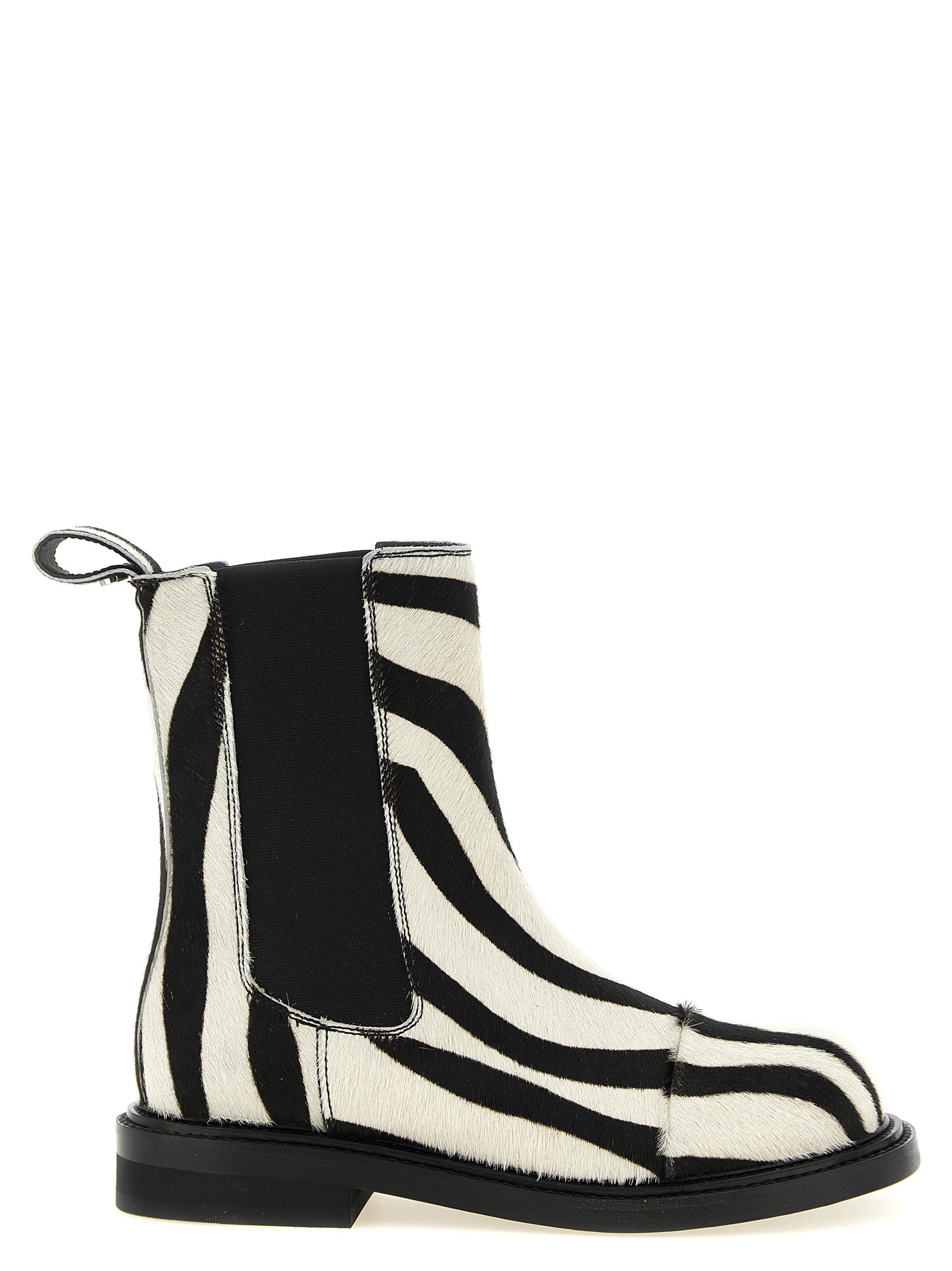 Moschino Bicolor Calfskin Ankle Boots Moschino