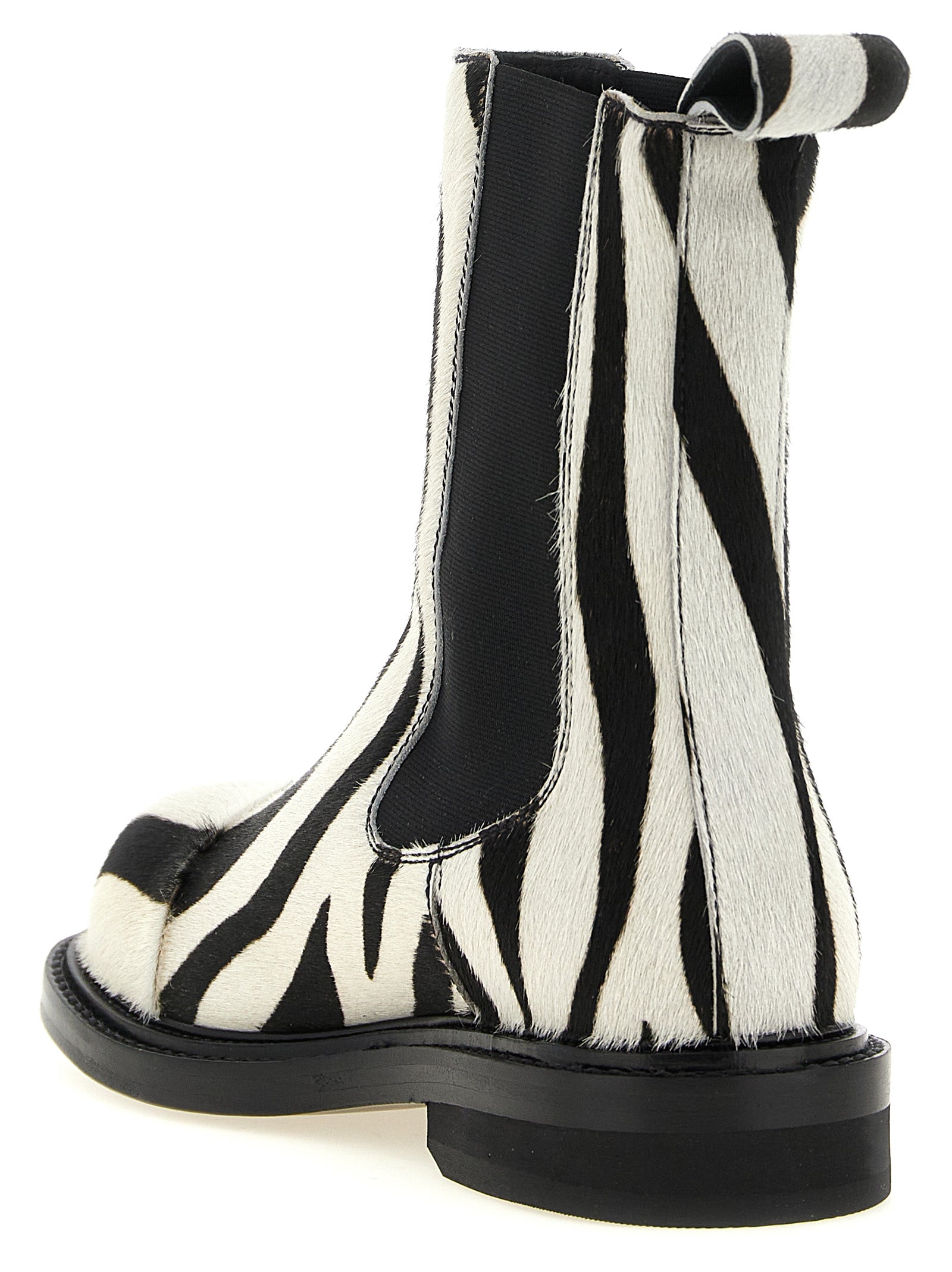 Moschino Bicolor Calfskin Ankle Boots Moschino