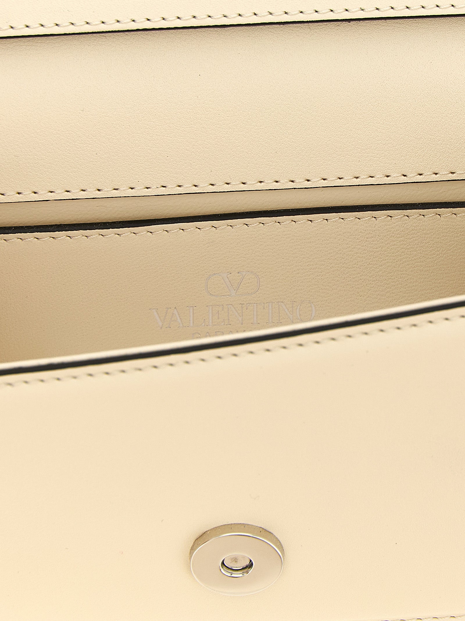 Valentino Garavani White Calfskin Shoulder Bag Valentino Garavani
