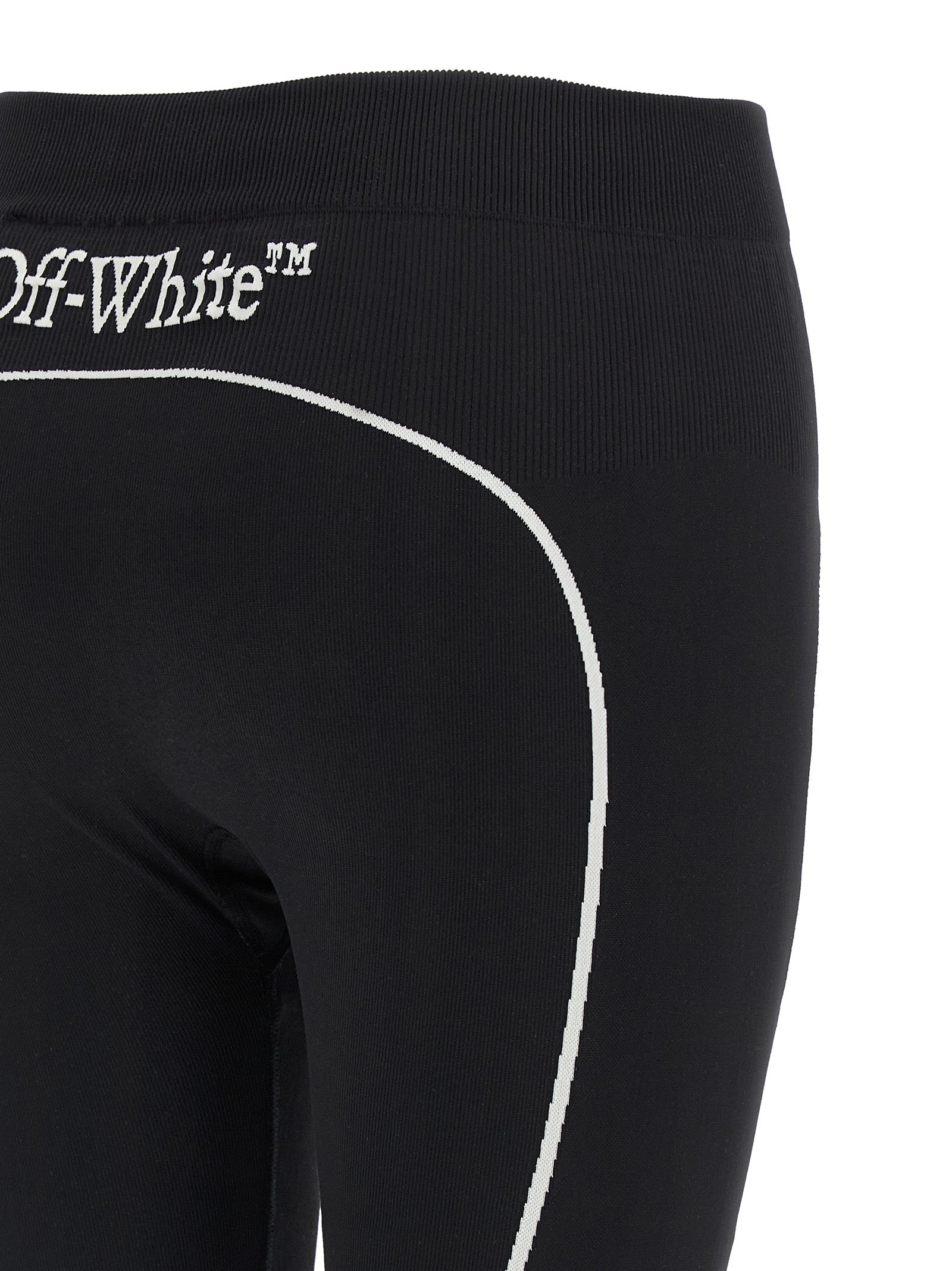 Off-White Black Polyamide Leggings Off-White