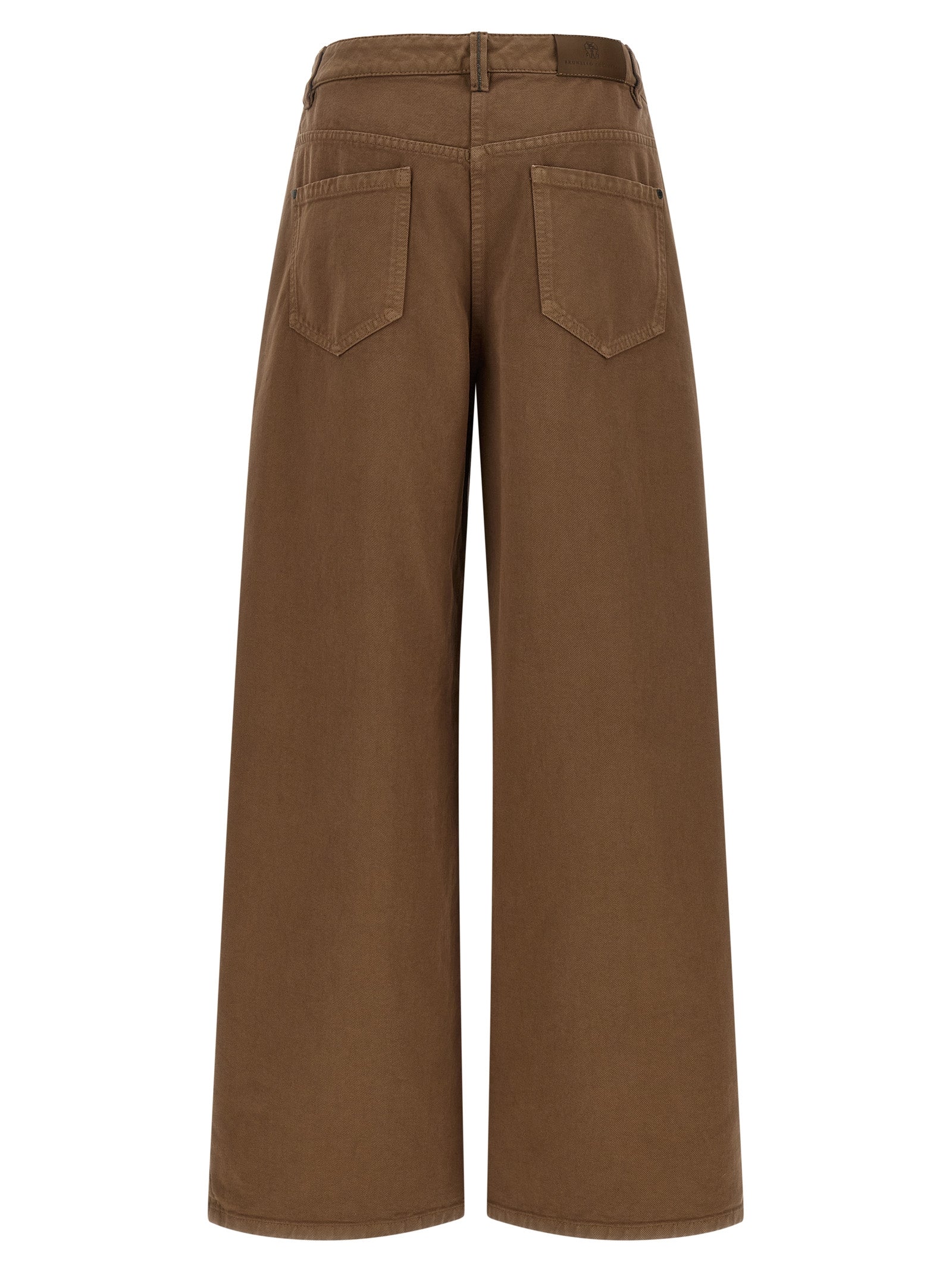 Brunello Cucinelli Brown Cotton Casual Pants Brunello Cucinelli