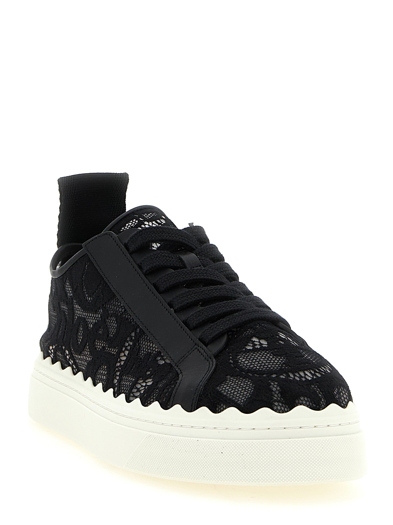 Chloé Black Polyamide Low Top Sneakers Chloé