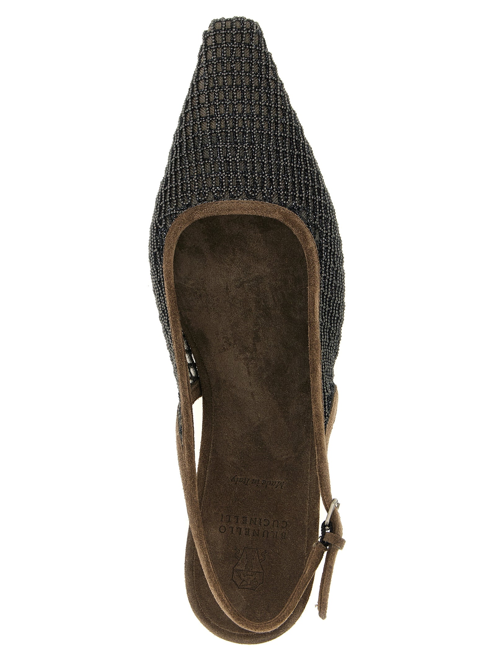 Brunello Cucinelli Brown Calfskin Ballet Flats Brunello Cucinelli