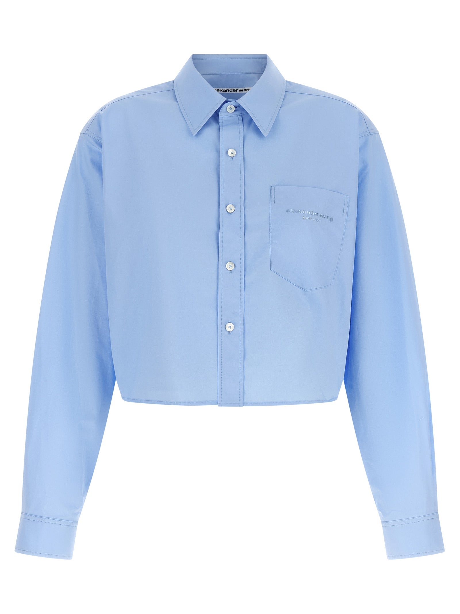 Alexander Wang Blue Cotton Blouse Alexander Wang