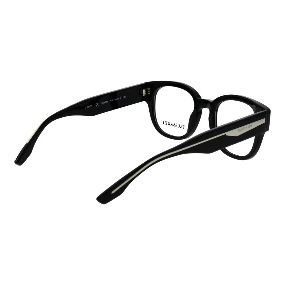 Trussardi Black Acetate Glasses (Frames) Trussardi