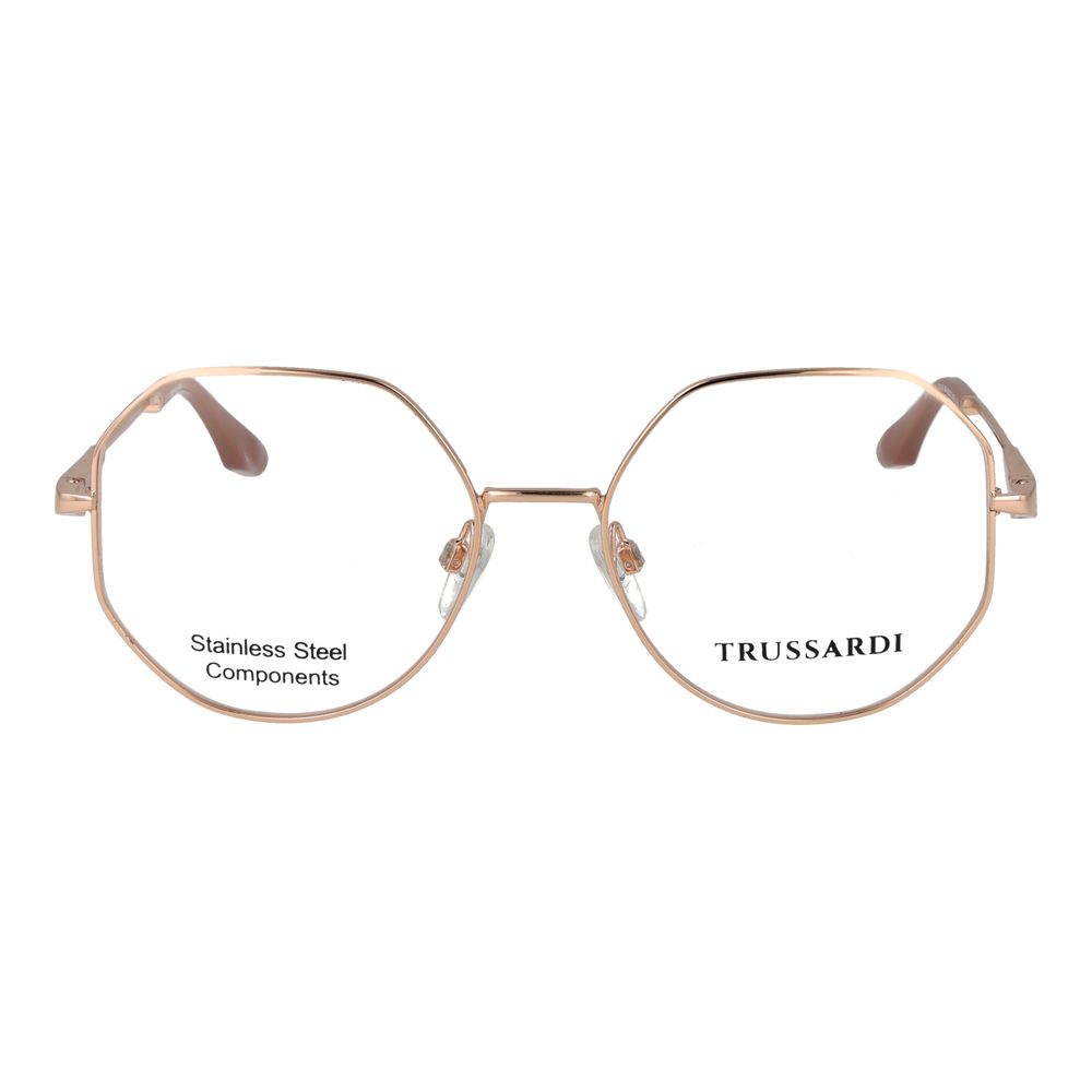 Trussardi Rose Gold Stainless Steel Glasses (Frames) Trussardi