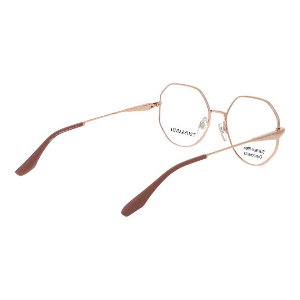 Trussardi Rose Gold Stainless Steel Glasses (Frames) Trussardi