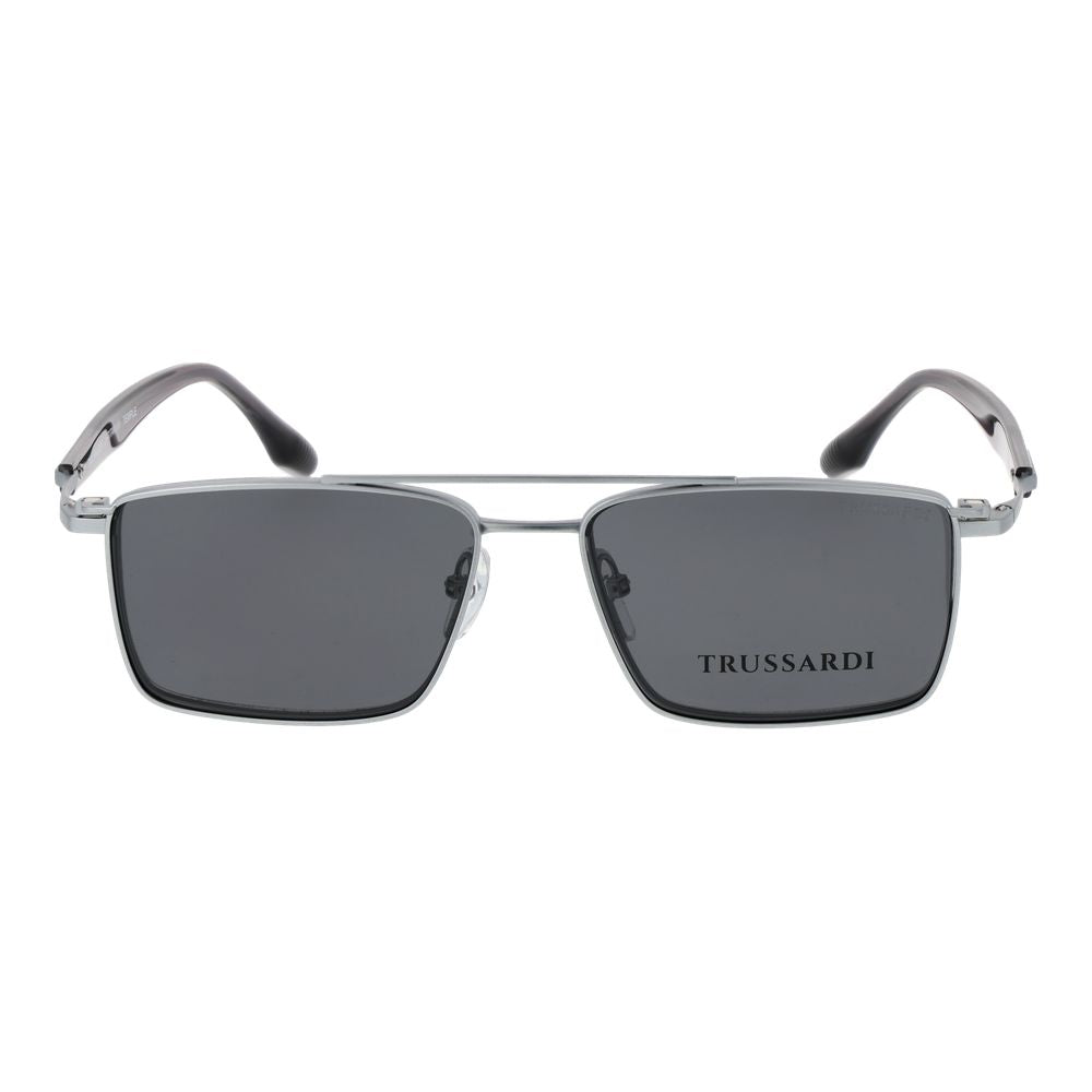 Trussardi Silver Titanium Glasses (Frames) Trussardi