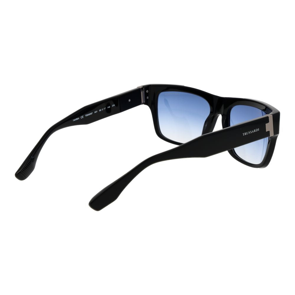 Trussardi Black Acetate Sunglasses Trussardi