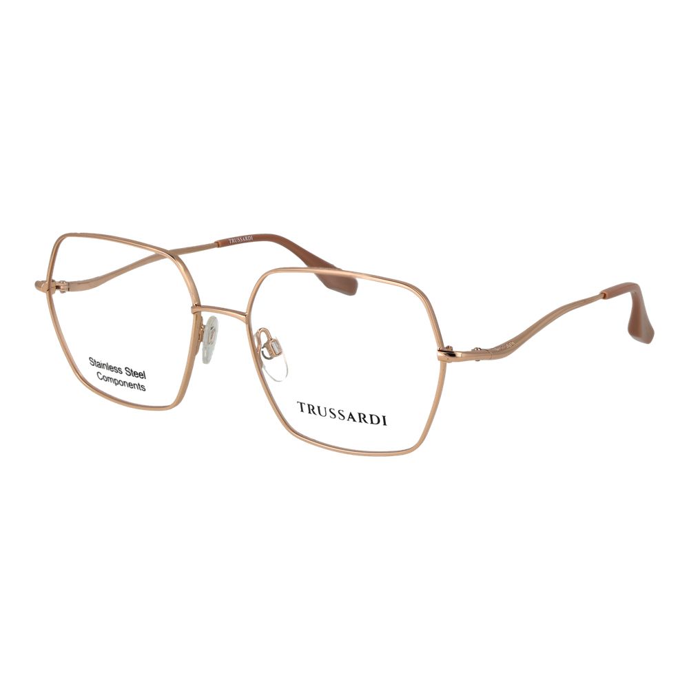 Trussardi Rose Gold Stainless Steel Glasses (Frames) Trussardi