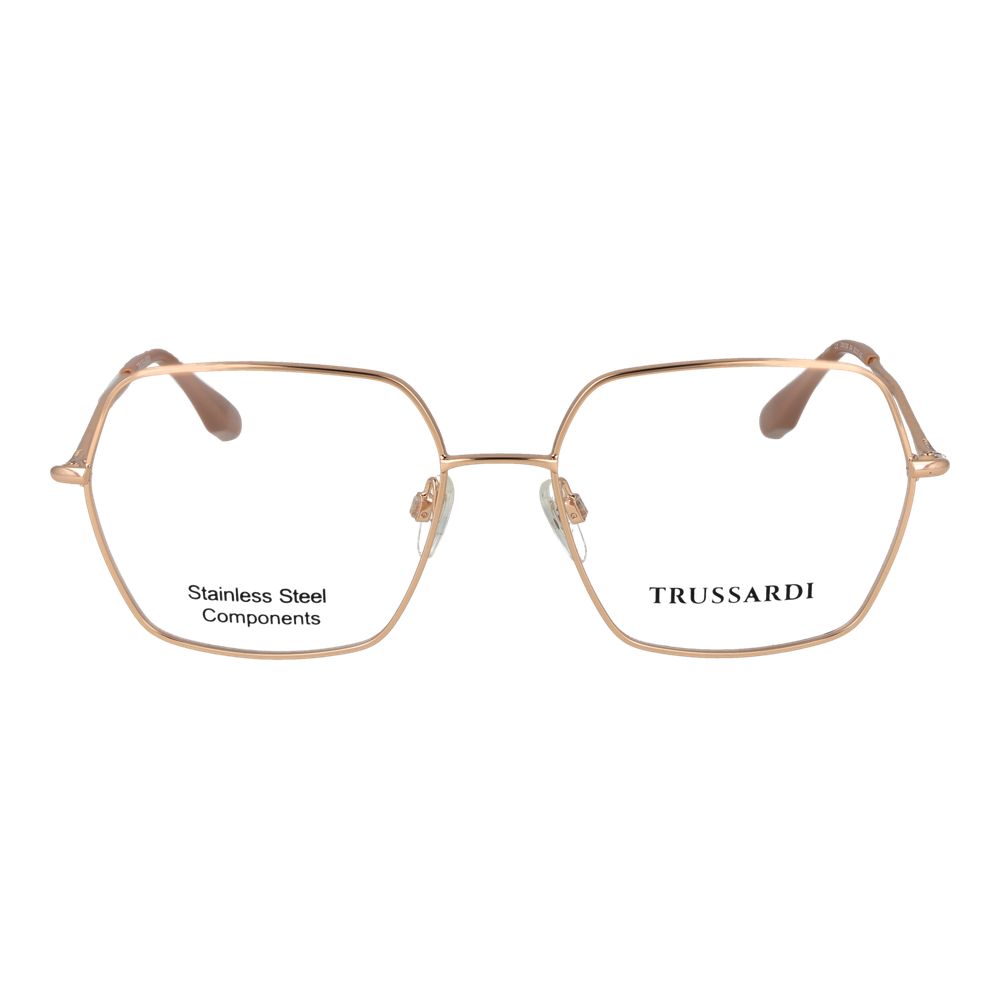 Trussardi Rose Gold Stainless Steel Glasses (Frames) Trussardi