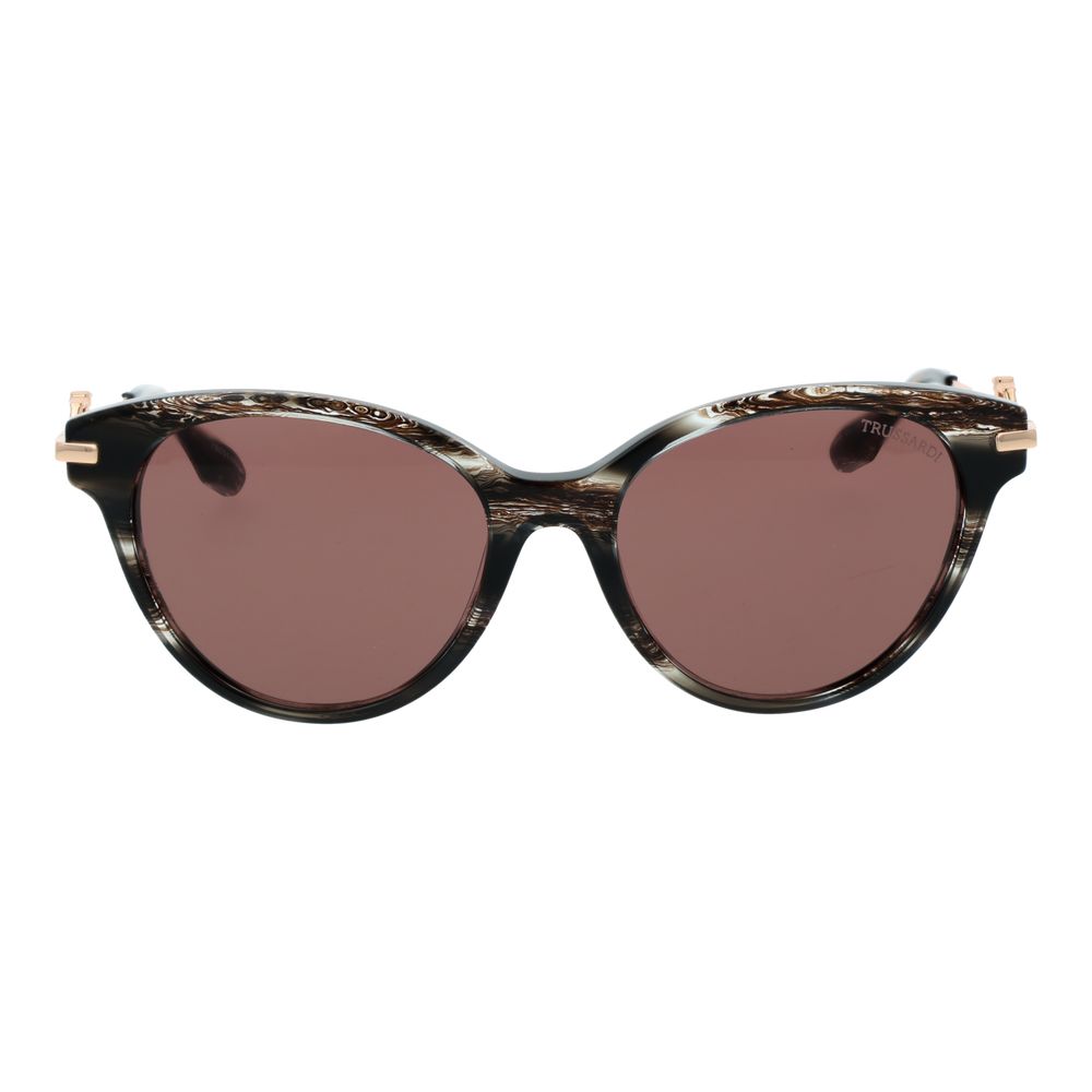 Trussardi Brown Acetate Sunglasses Trussardi