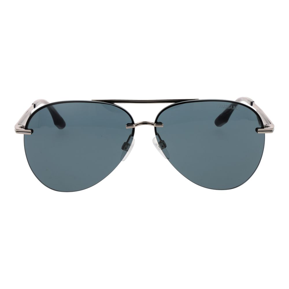 Trussardi Gray Metal Sunglasses Trussardi