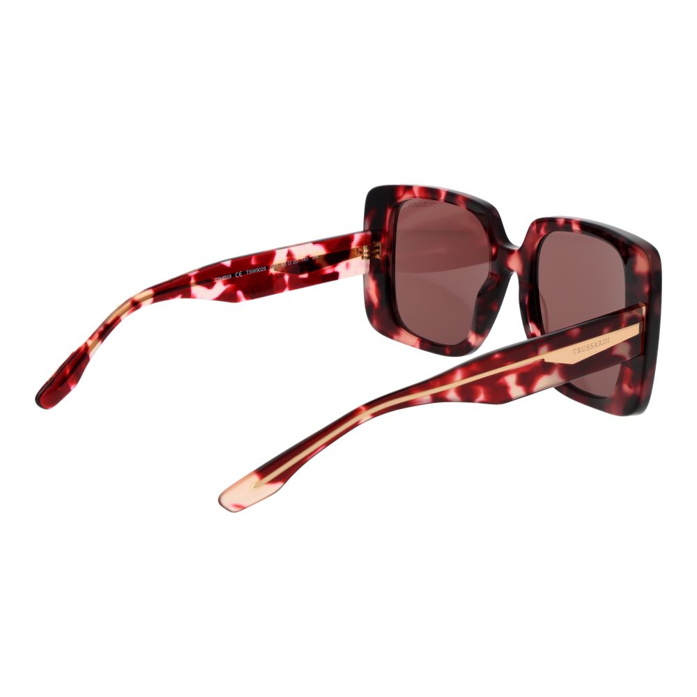 Trussardi Burgundy Acetate Sunglasses Trussardi