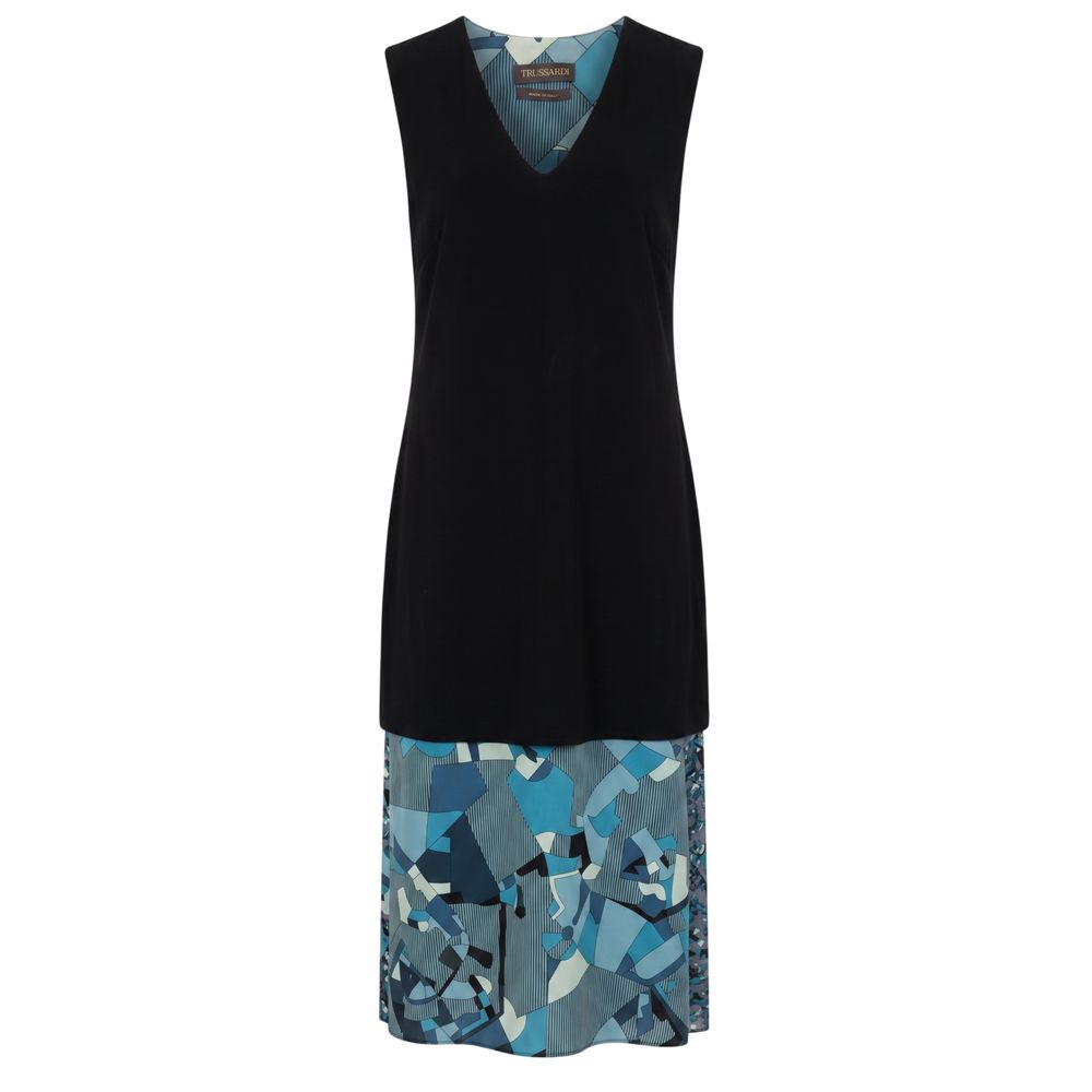 Trussardi Blue Silk Women Dress Trussardi