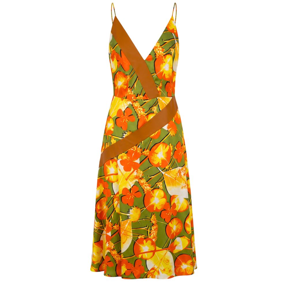 Trussardi Yellow Silk Women Dress Trussardi
