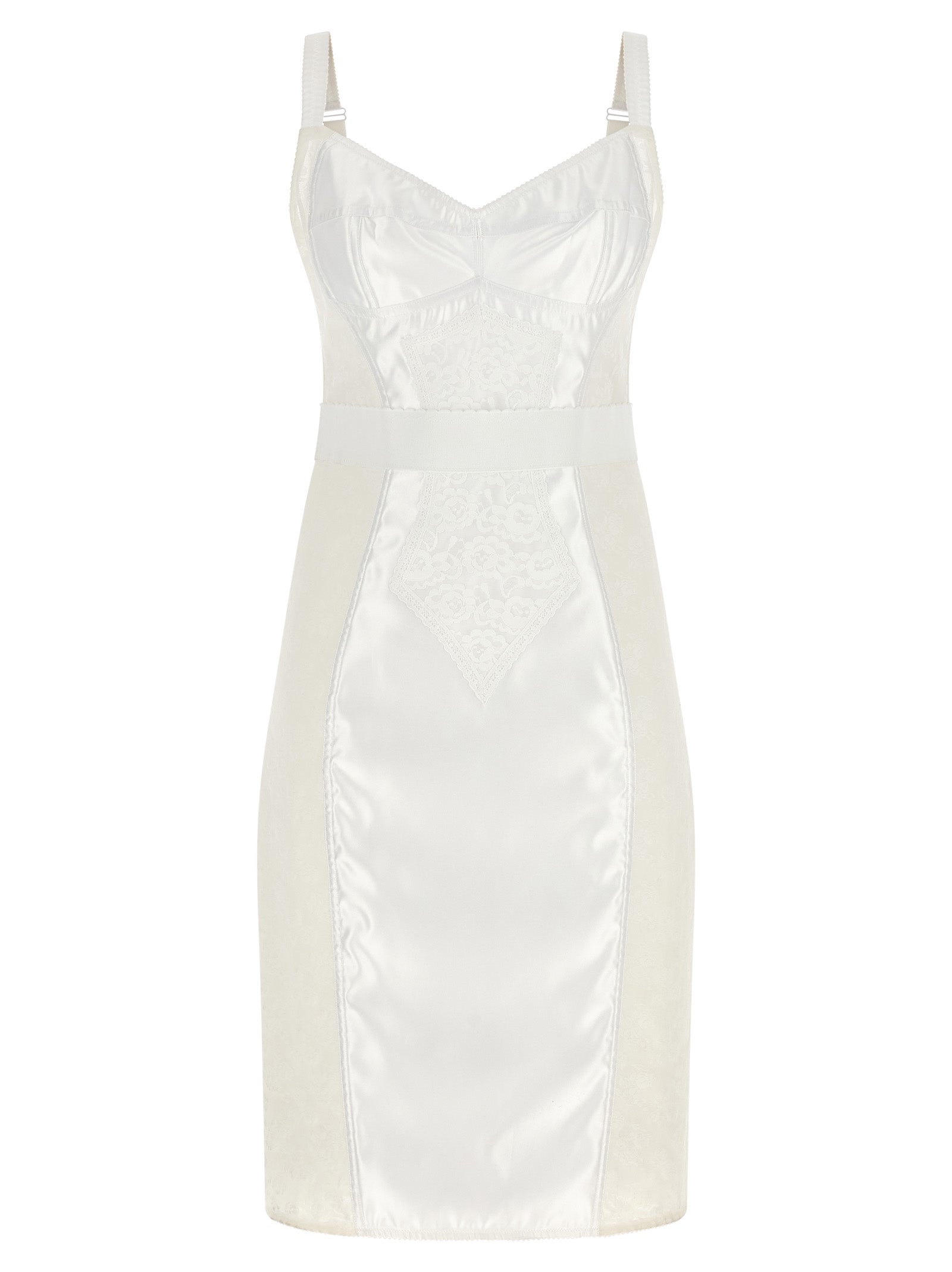 Dolce & Gabbana White Polyamide Midi Dress Dolce & Gabbana