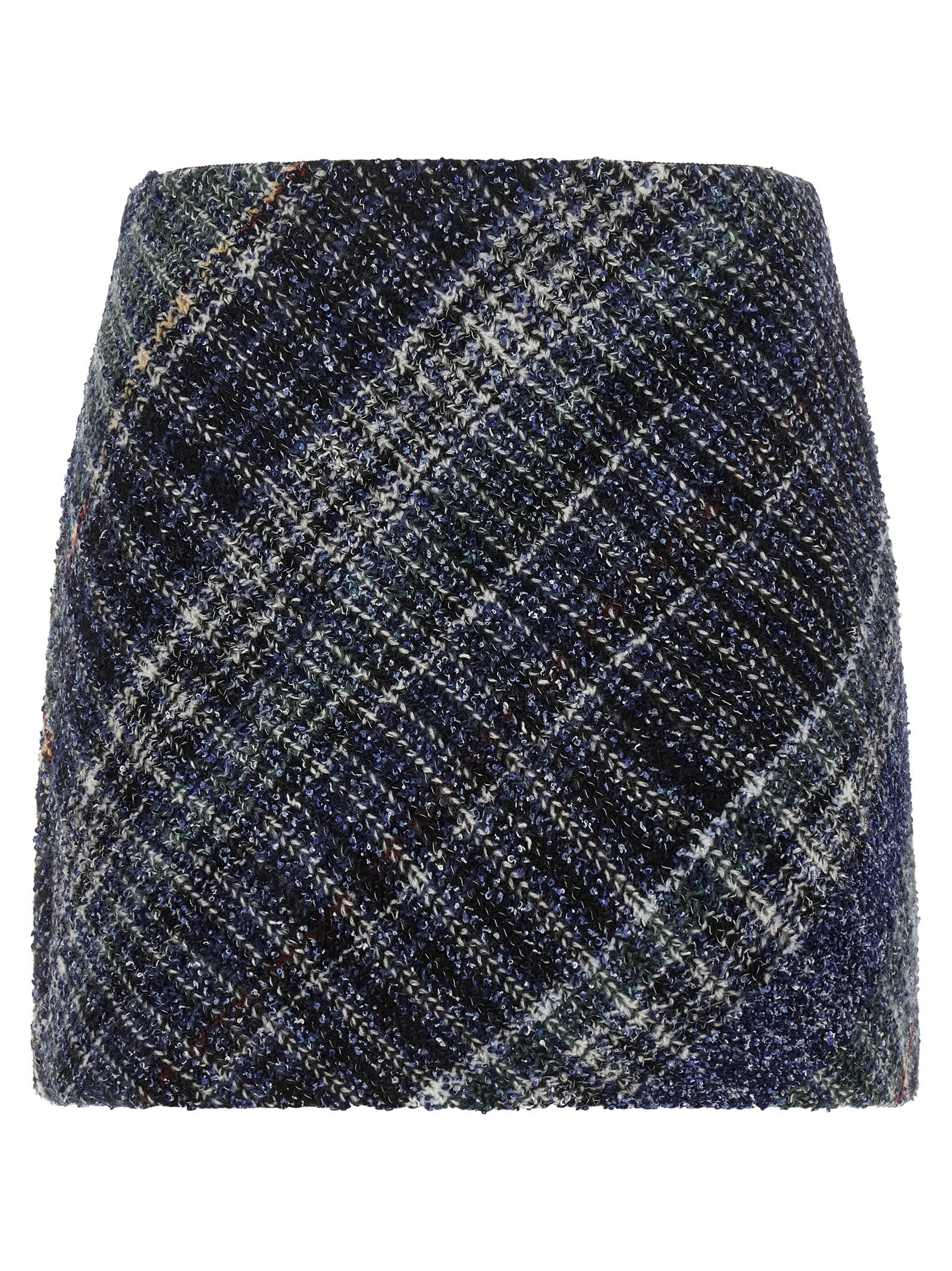 Missoni Blue Wool Long Skirt Missoni