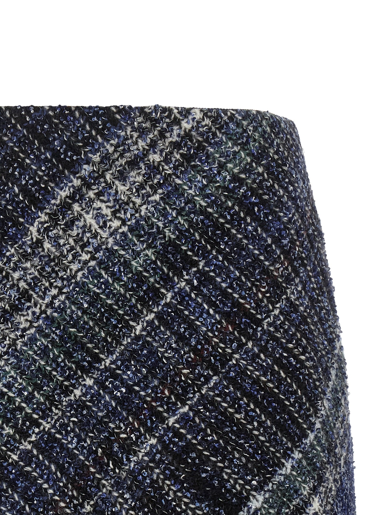 Missoni Blue Wool Long Skirt Missoni