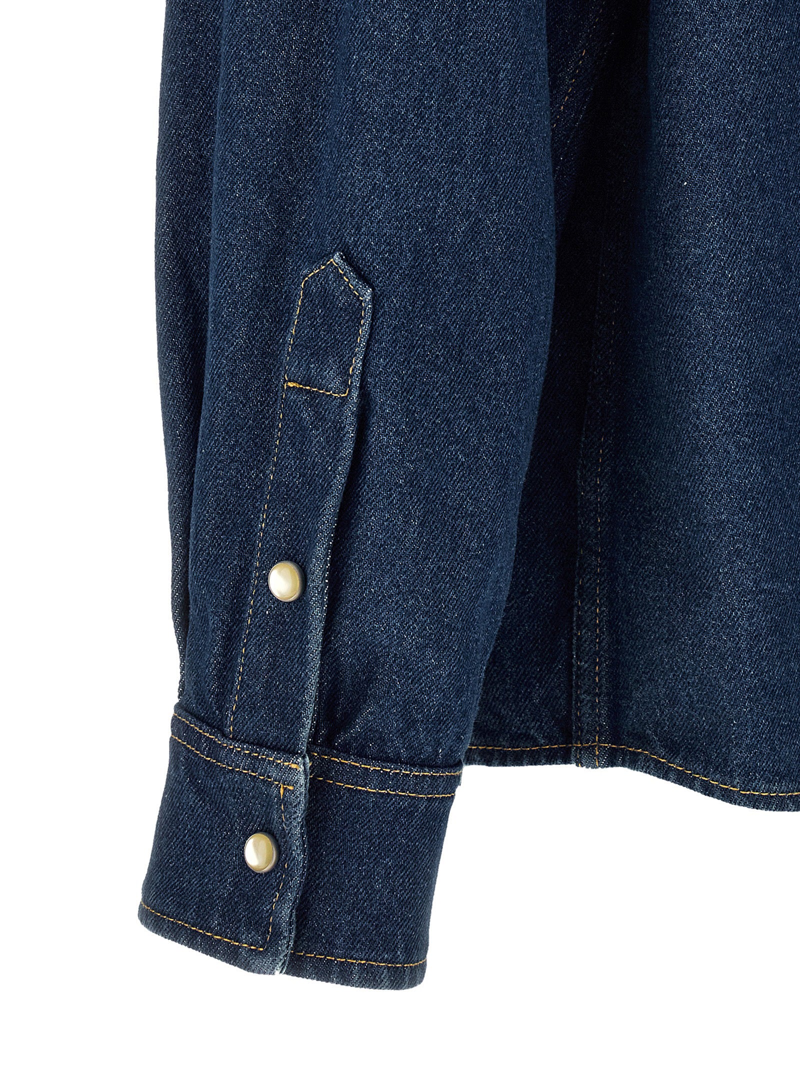 Valentino Garavani Blue Cotton Blouse Valentino Garavani