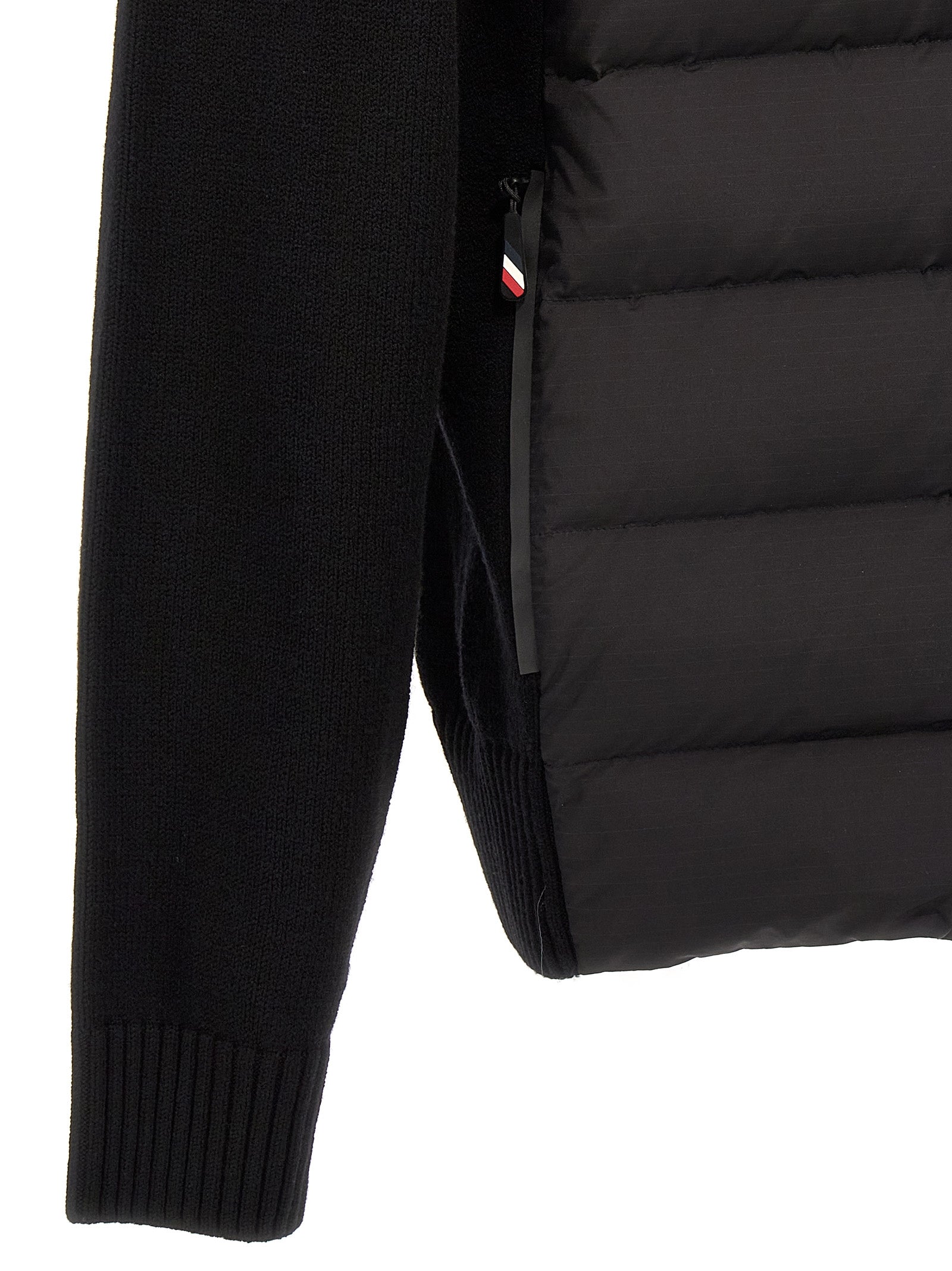 Moncler Grenoble Black Polyamide Cardigan Moncler Grenoble