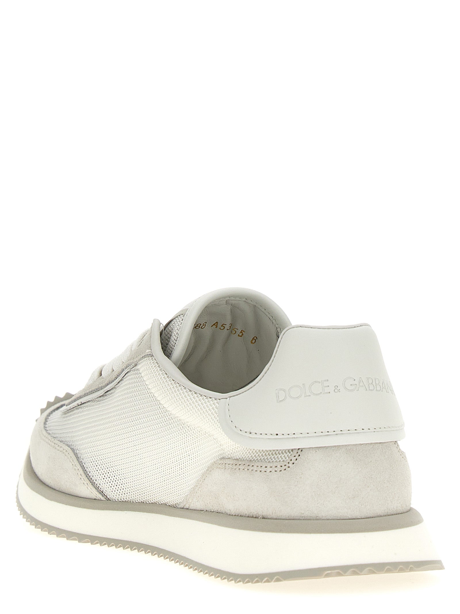 Dolce & Gabbana Gray Calfskin Low Top Sneakers Dolce & Gabbana